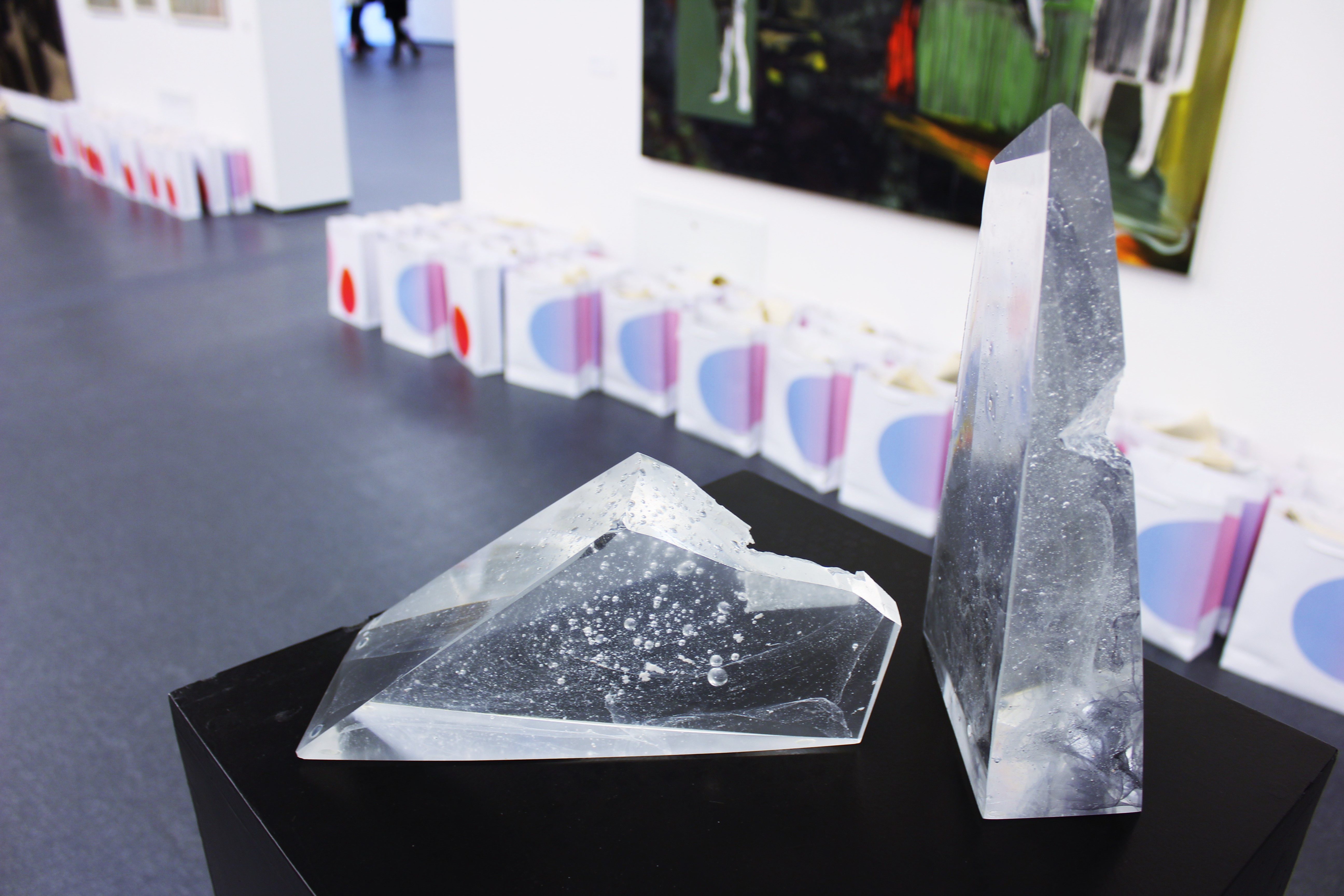 Snippet I-II. glass sculpture